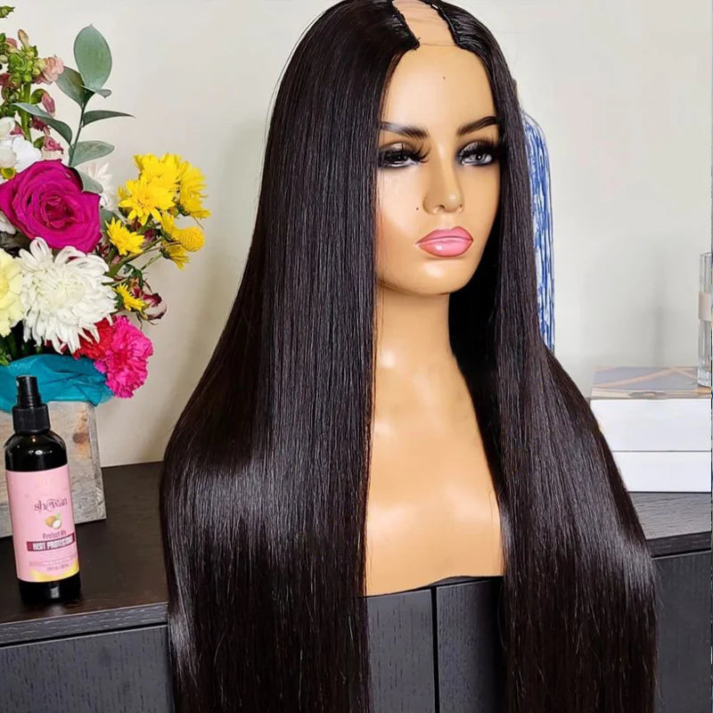 Moiré U-part wig 250% Density - Classic Straight