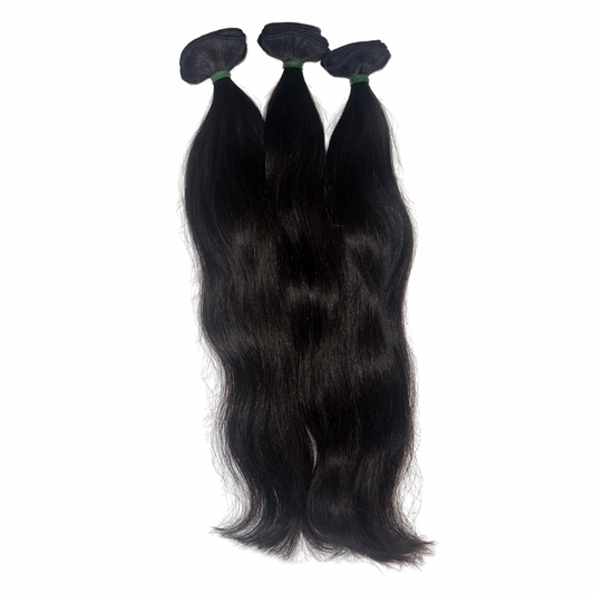 Raw Indonesian Natural Straight Bundles